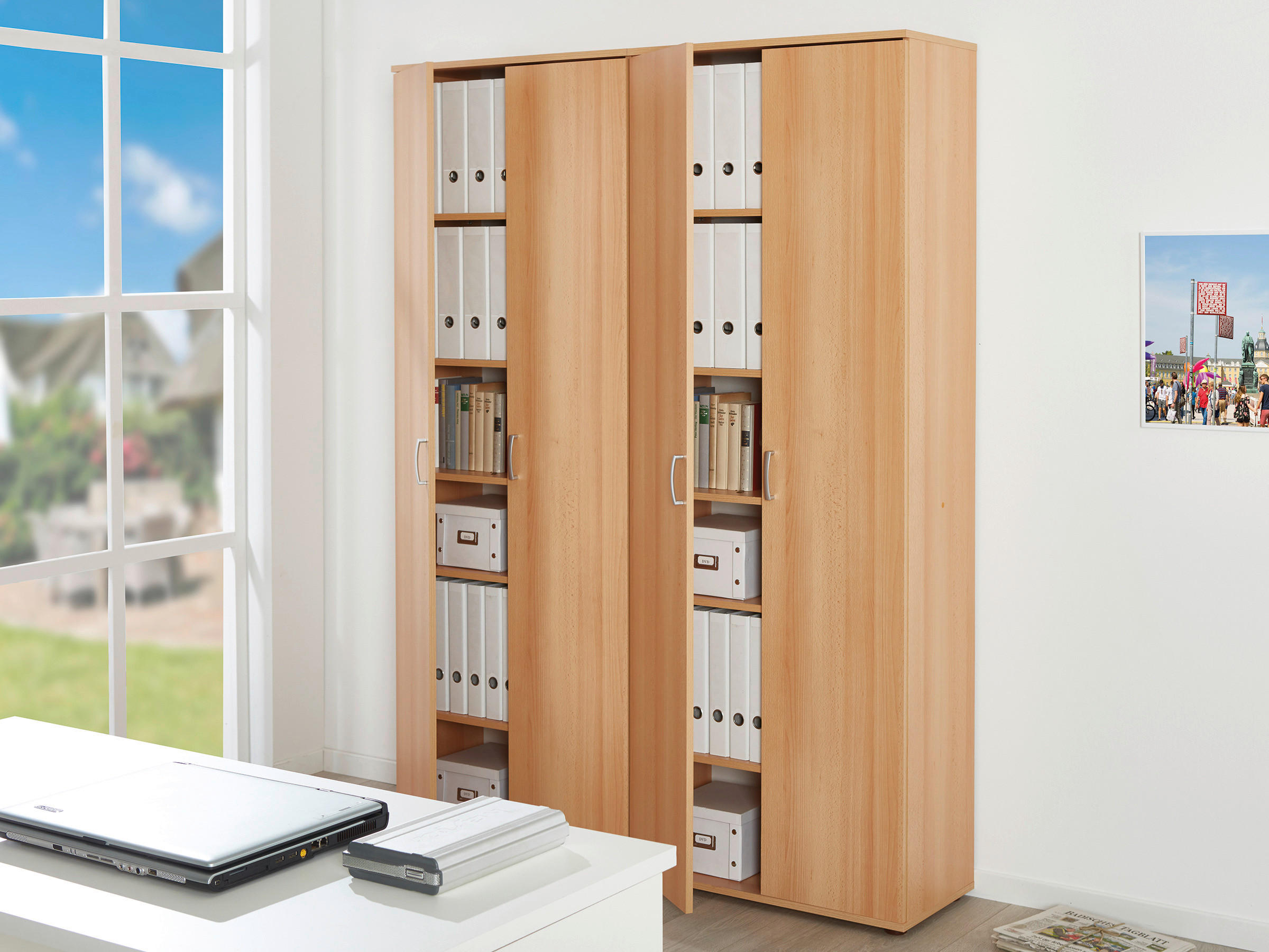 Mehrzweckschrank Vetra buche Nachbildung B/H/T: ca. 70x189x34 cm Vetra - buche (70,00/189,00/34,00cm) - Inter Link