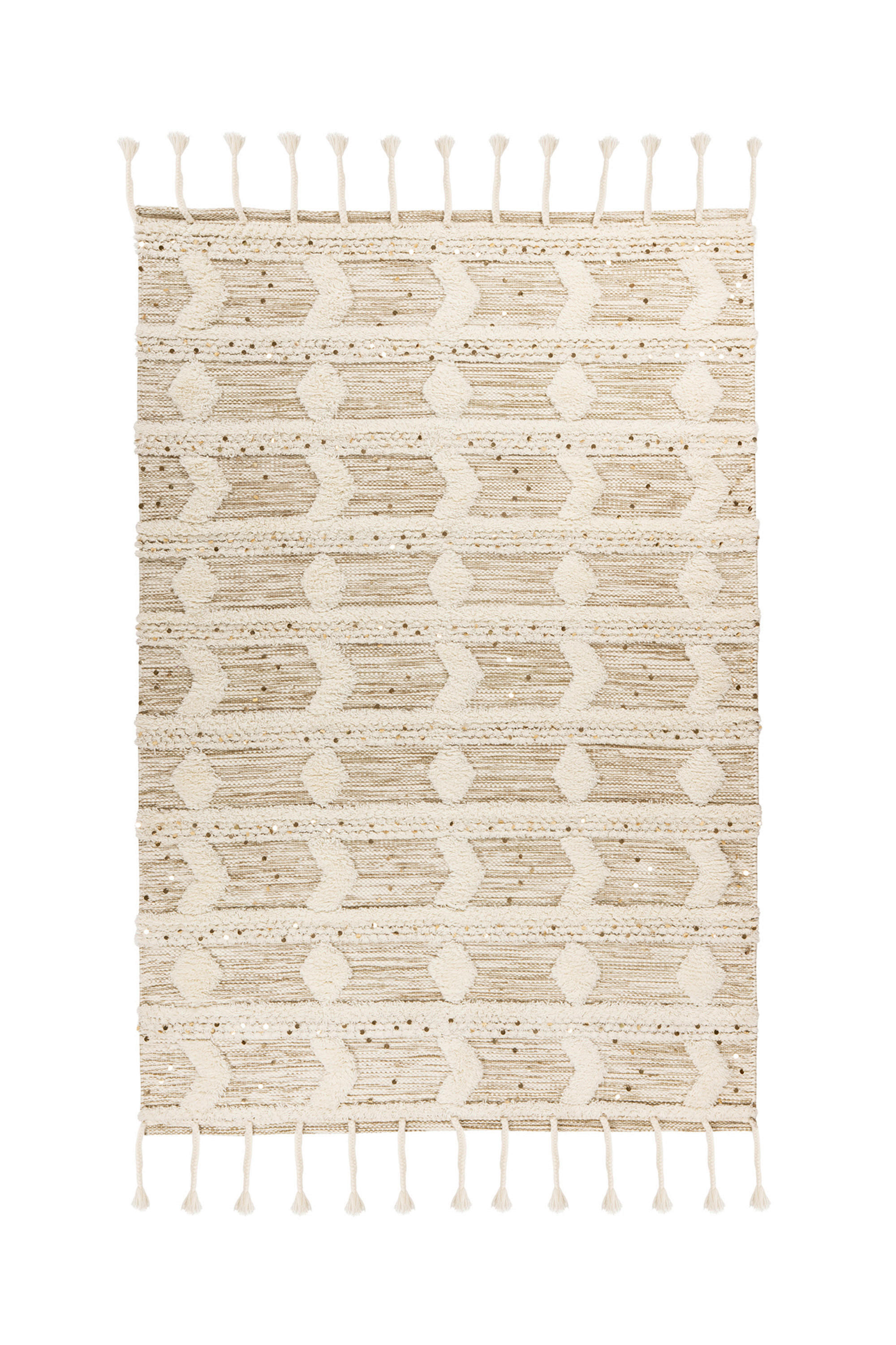 360Living Teppich Bohist creme B/L: ca. 160x230 cm Bohist - creme/khaki (160,00/230,00cm) - 360Living