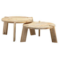 Couchtisch 2er-Set. natur 2er-Set. - natur - Wohnling