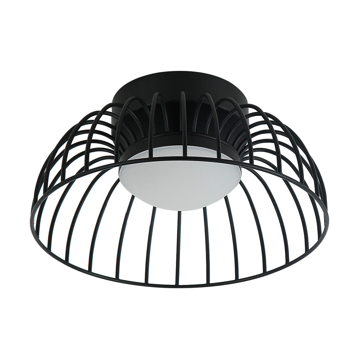 Lamkur Deckenleuchte schwarz Stahl B/H/L: ca. 27x27x17 cm Betsy - schwarz (17,00/27,00/27,00cm) - Lamkur