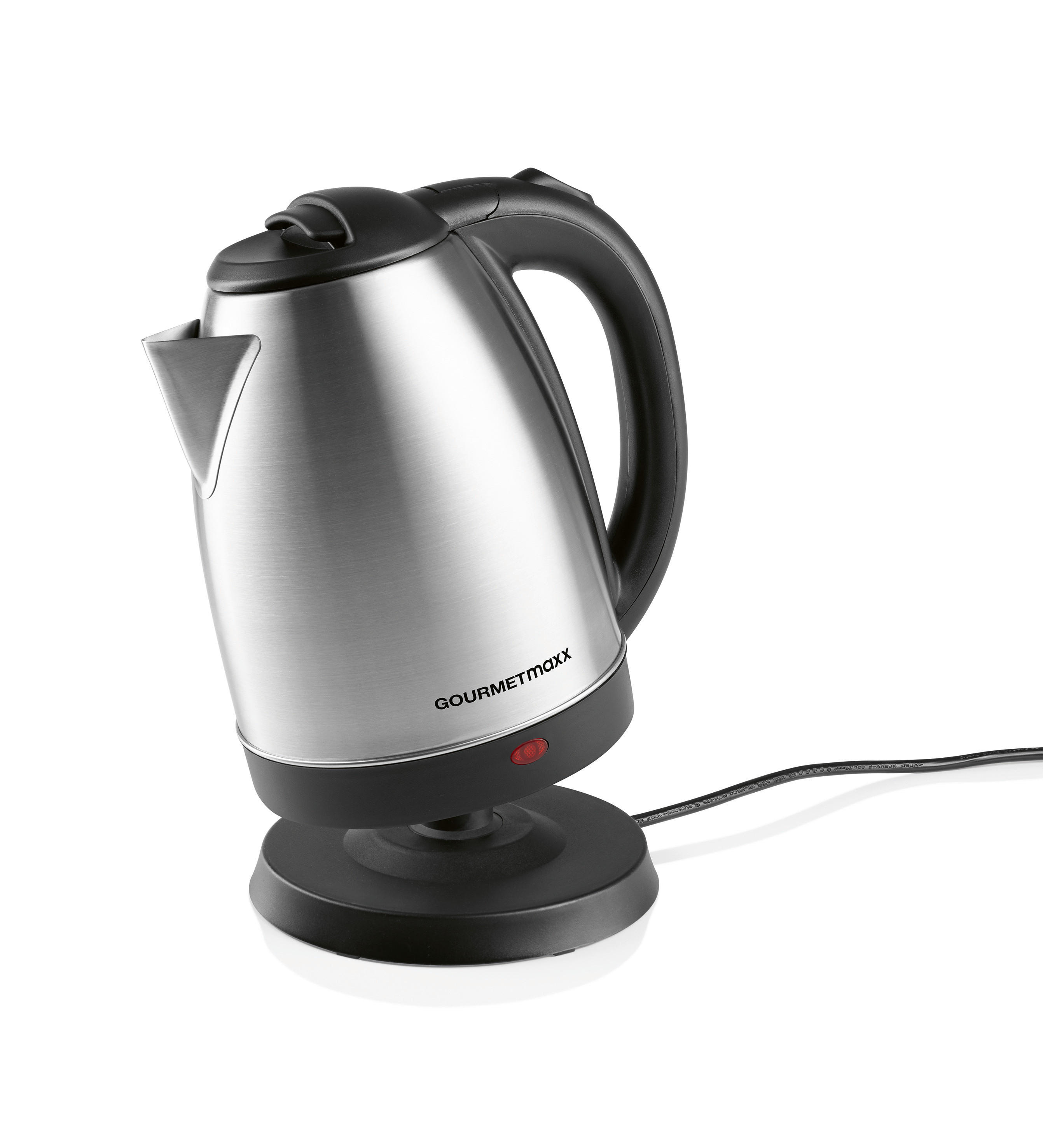 GOURMETmaxx Wasserkocher Wasserkocher - schwarz (20,50/17,00/23,50cm) - GOURMETmaxx