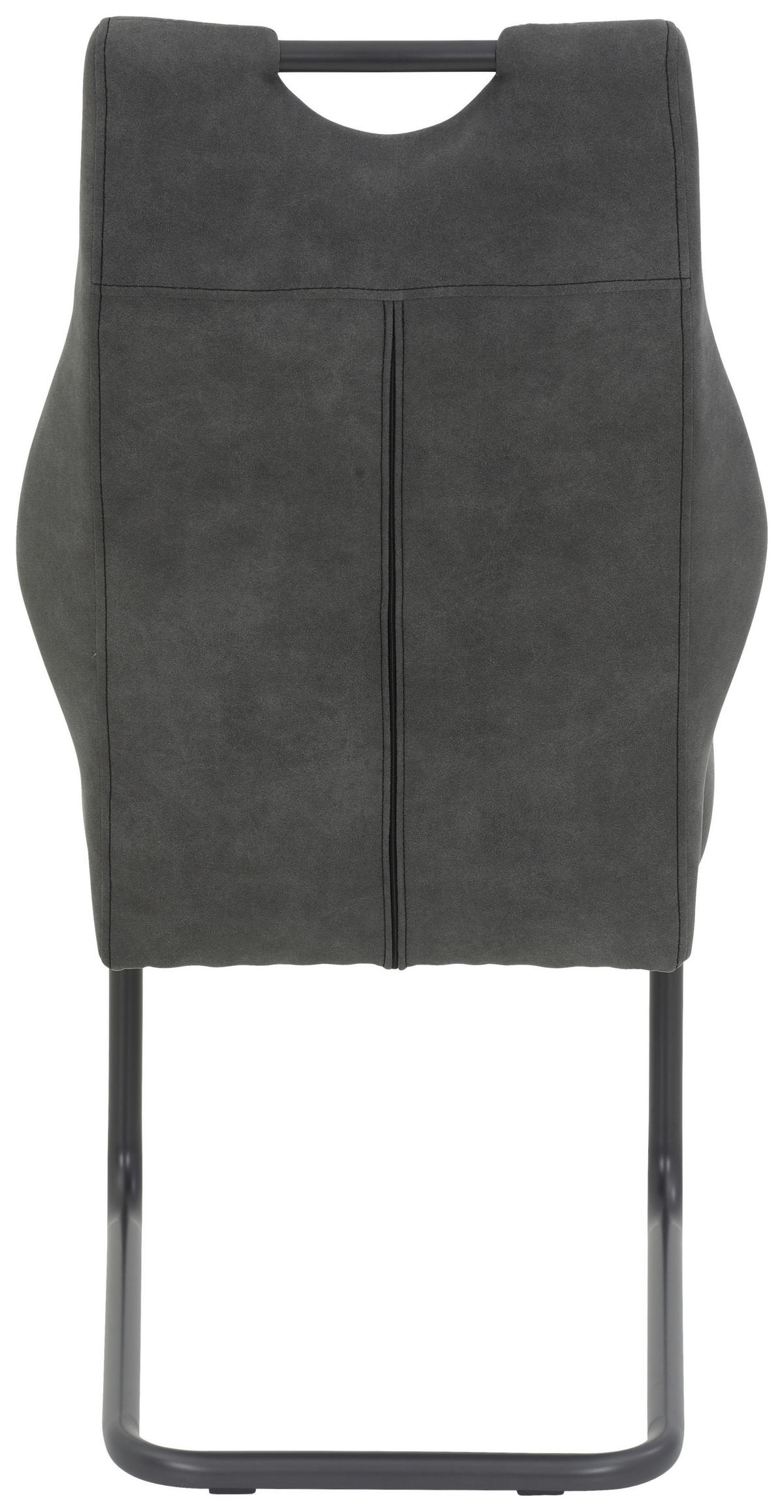 Schwingstuhl Linda II, 2er-Set anthrazit Metall Microfaser B/H/T: ca. 44x97x65 cm Linda II, 2er-Set - anthrazit (44,00/97,00/65,00cm) - Hela
