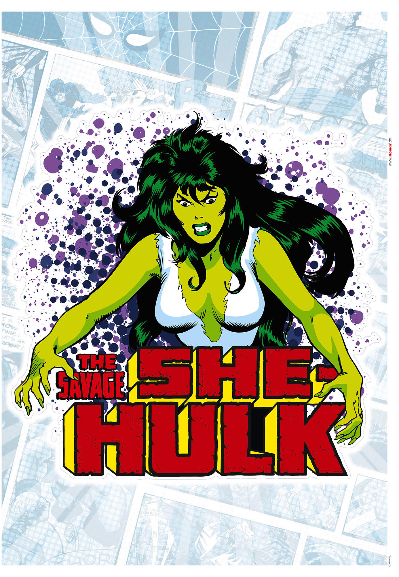 Komar Wandtattoo She-Hulk Comic Classic  She-Hulk Comic Classic B/L: ca. 50x70 cm