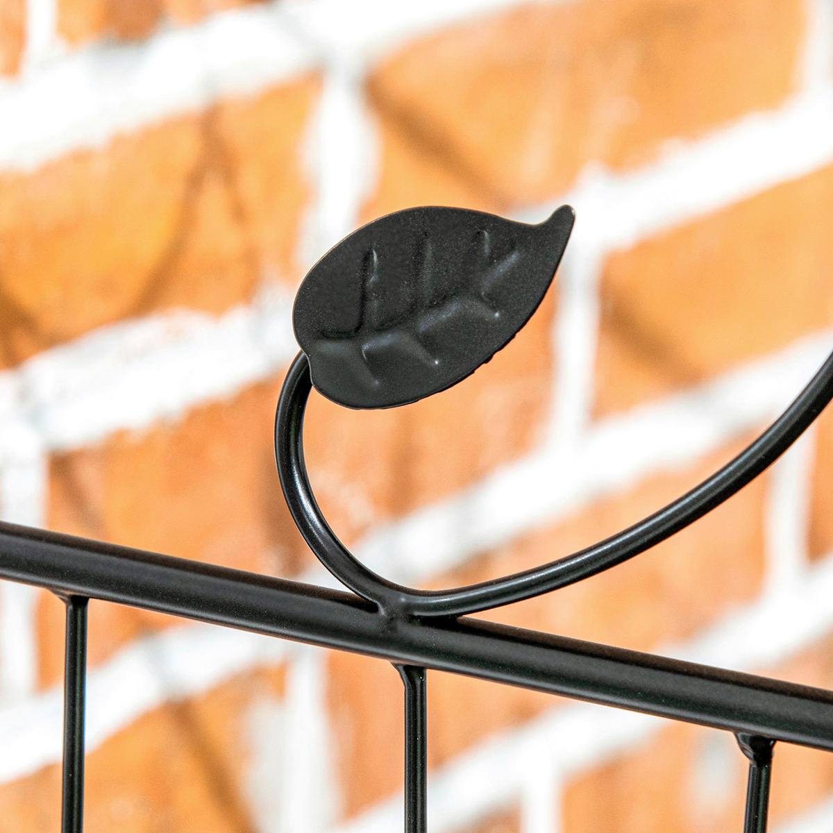 Outsunny Zaun schwarz Polypropylen B/H/L: ca. 0,8x352x110 cm Zaun - schwarz (110,00/0,80/352,00cm) - Outsunny