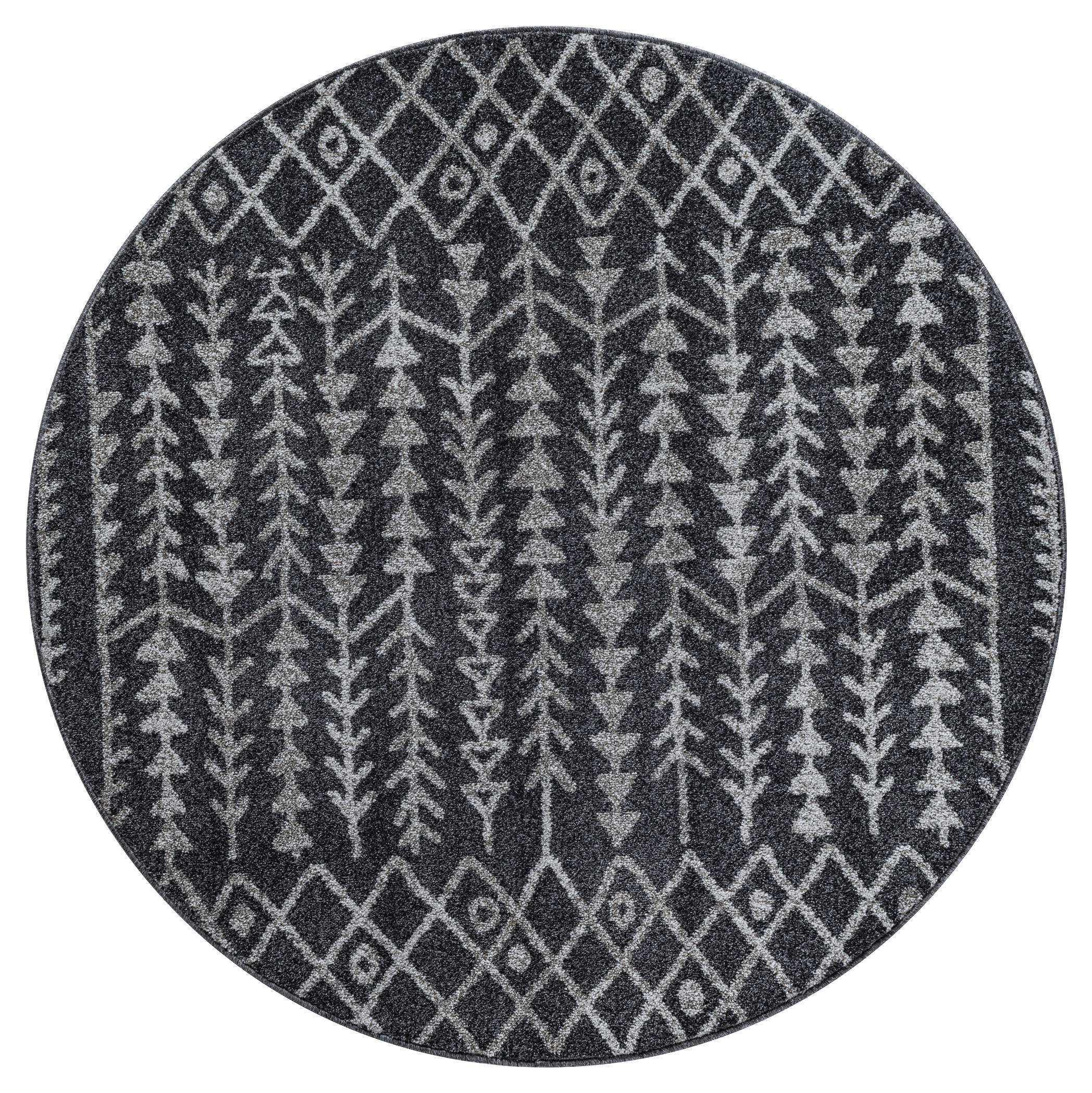 Sanat Teppich schwarz B/L: ca. 200x200 cm Teppich_Boho_8204_200x200 - schwarz (200,00/200,00cm) - Sanat