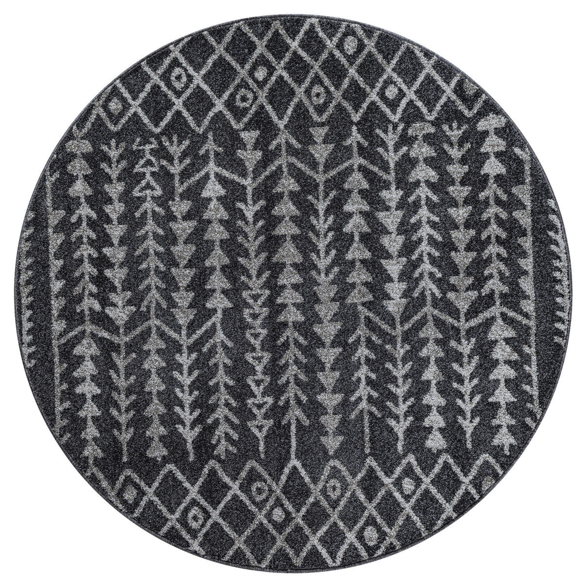 Sanat Teppich schwarz B/L: ca. 120x120 cm Teppich_Boho_8204_120x120 - schwarz (120,00/120,00cm) - Sanat