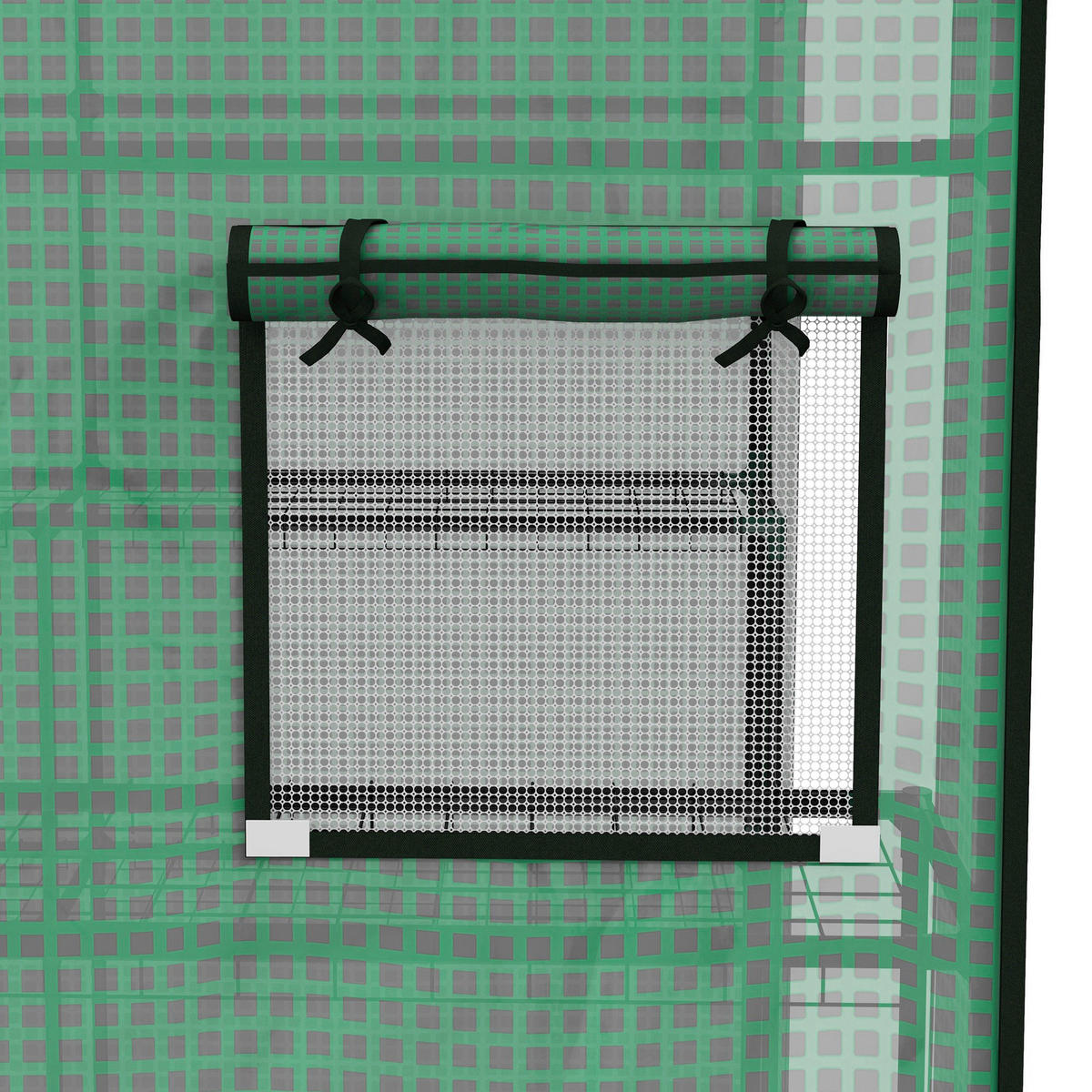 Outsunny Gewächshausfolie B/H/L: ca. 143x190x140 cm Gewächshausfolie - grün (140,00/143,00/190,00cm) - Outsunny
