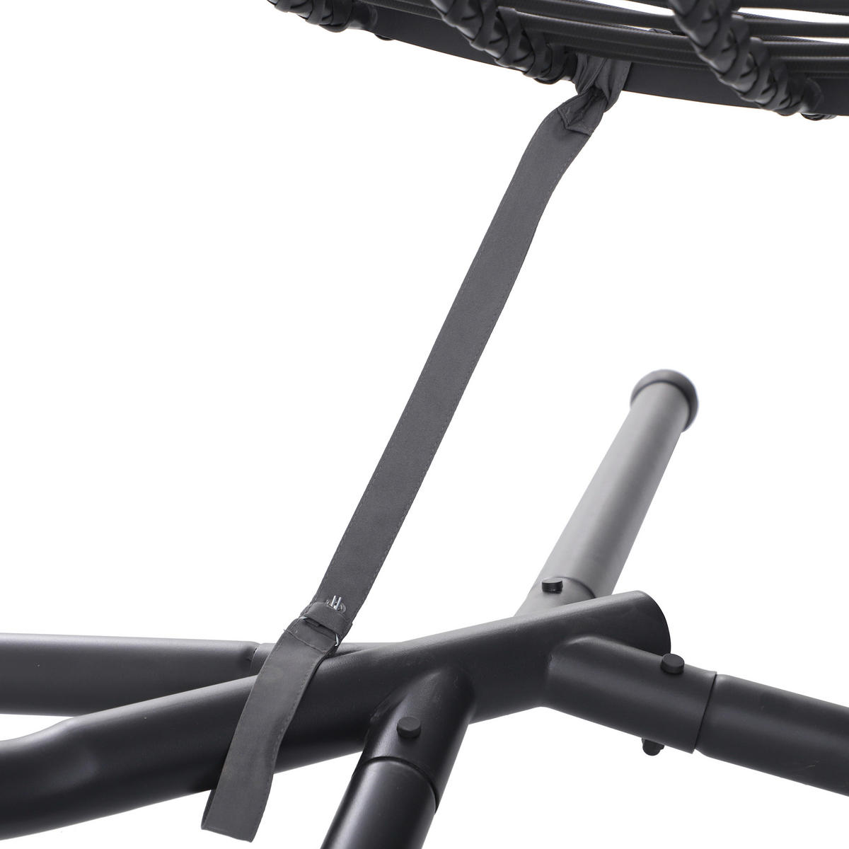 POCOline Gartenstuhl dunkelgrau Stahl Hängesessel - dunkelgrau - POCOline