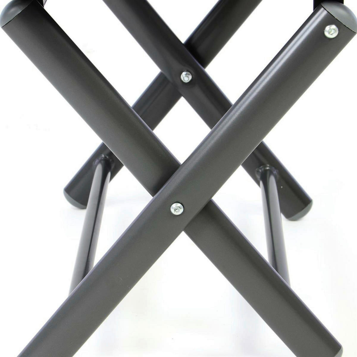 VCM Gartenhocker schwarz Aluminium B/H/T: ca. 40x40x45 cm Gartenhocker - schwarz (40,00/40,00/45,00cm) - VCM