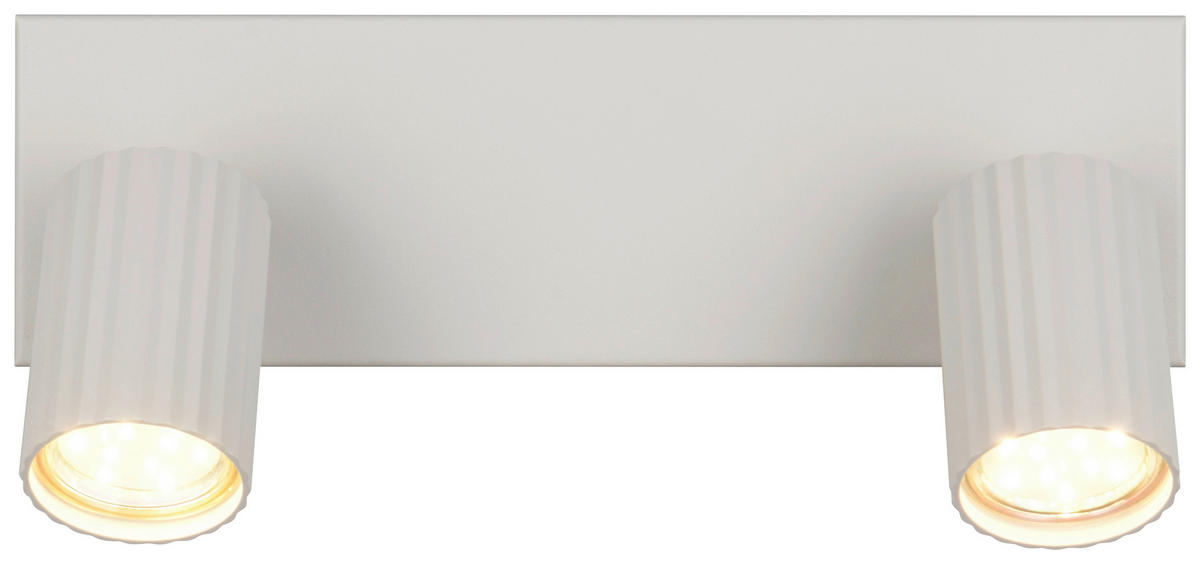 Reality Leuchten Spots grau Metall B/H/L: ca. 30x14,5x9 cm GU10 2 Brennstellen Spot_Soka_2 - grau (9,00/30,00/14,50cm) - Reality Leuchten