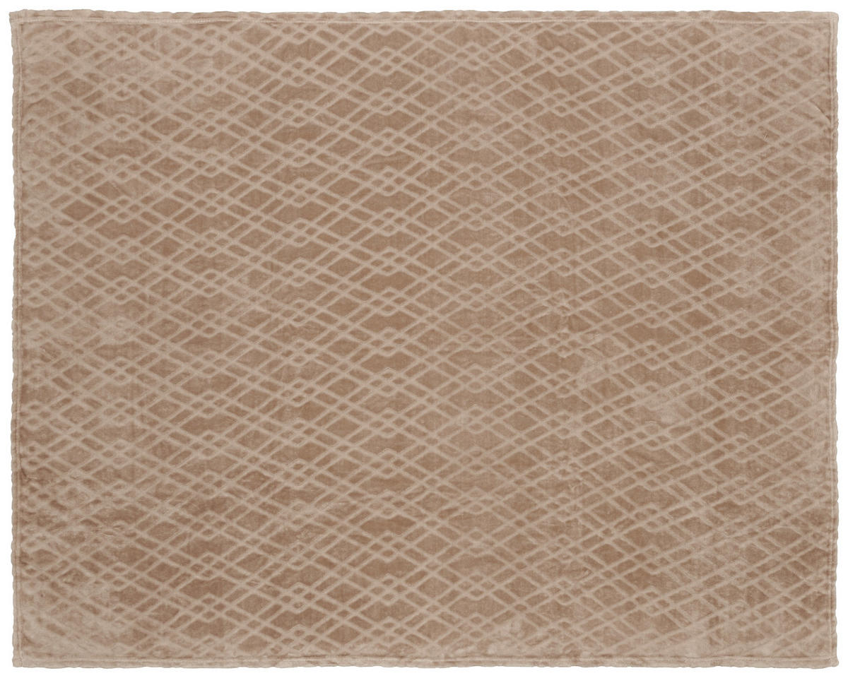 Flanelldecke Flanelldecke_Diamant 140x180cm kitt - kitt (140,00/180,00cm)