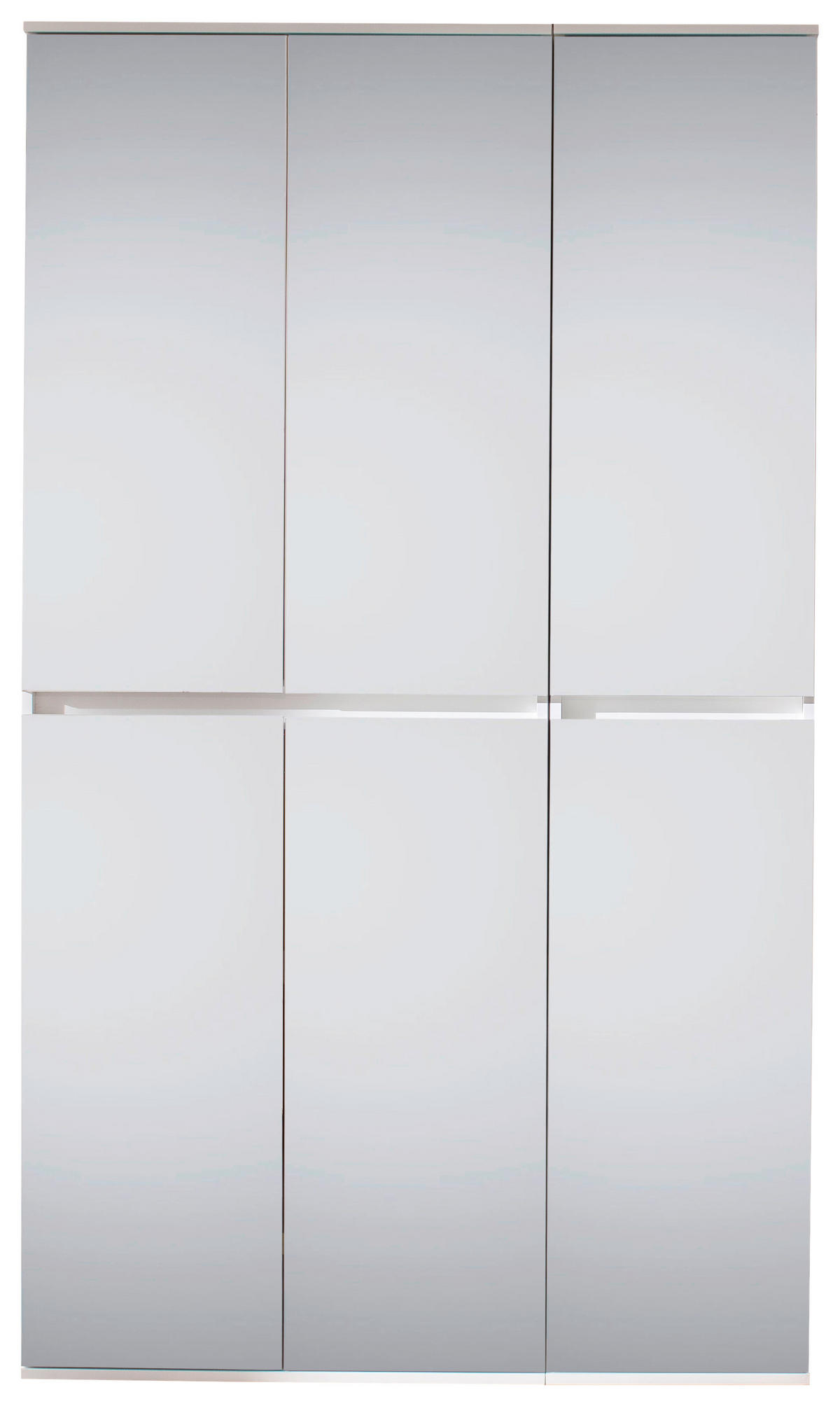 Garderobenschrank Mirror weiß B/H/T: ca. 111x191x34 cm Mirror - weiß (111,00/191,00/34,00cm) - Trendteam