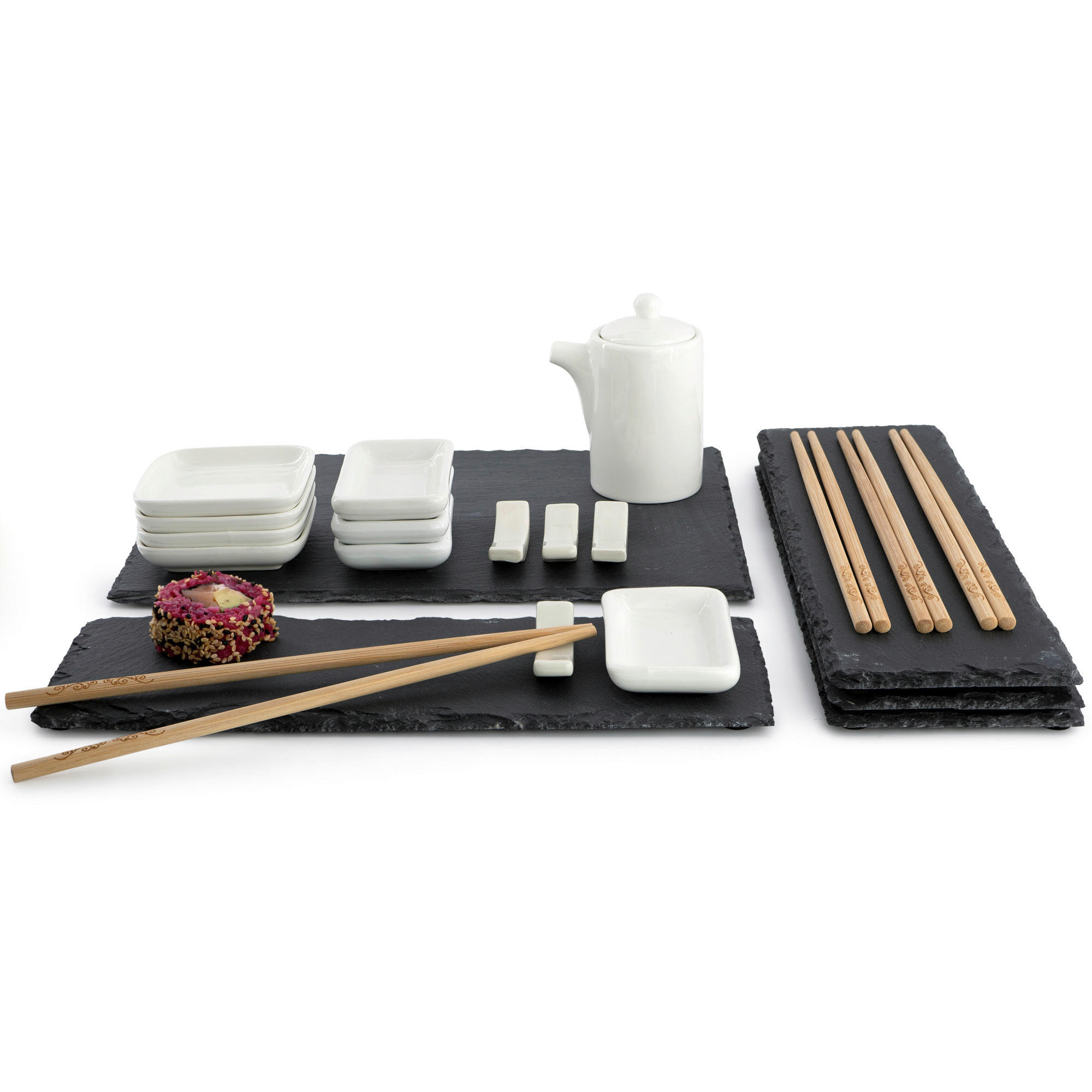 Moritz & Moritz Sushi-Set weiß Porzellan Sushiset_22tlg. - weiß - Moritz & Moritz