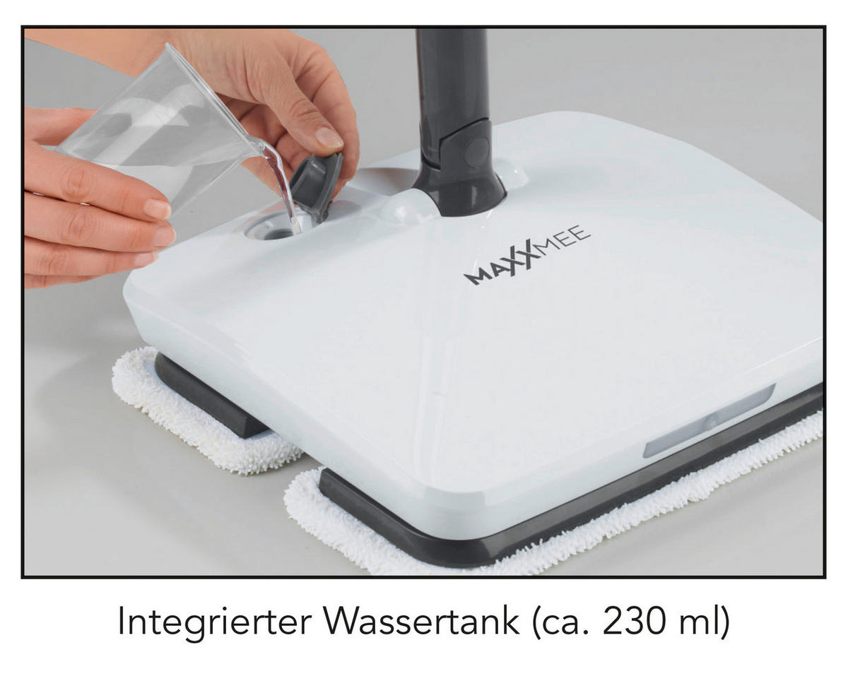 MAXXMEE Akku-Wischmopp weiß B/H/T: ca. 27,5x115x30,5 cm Akku-Vibrationsmopp_35W - weiß (27,50/115,00/30,50cm) - MAXXMEE