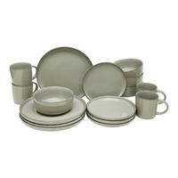 KEVOLI home Kombiservice taupe Steingut 16 tlg. Kombiservice_Visby_16tlg. - taupe (28,50/30,50/29,50cm) - KEVOLI home