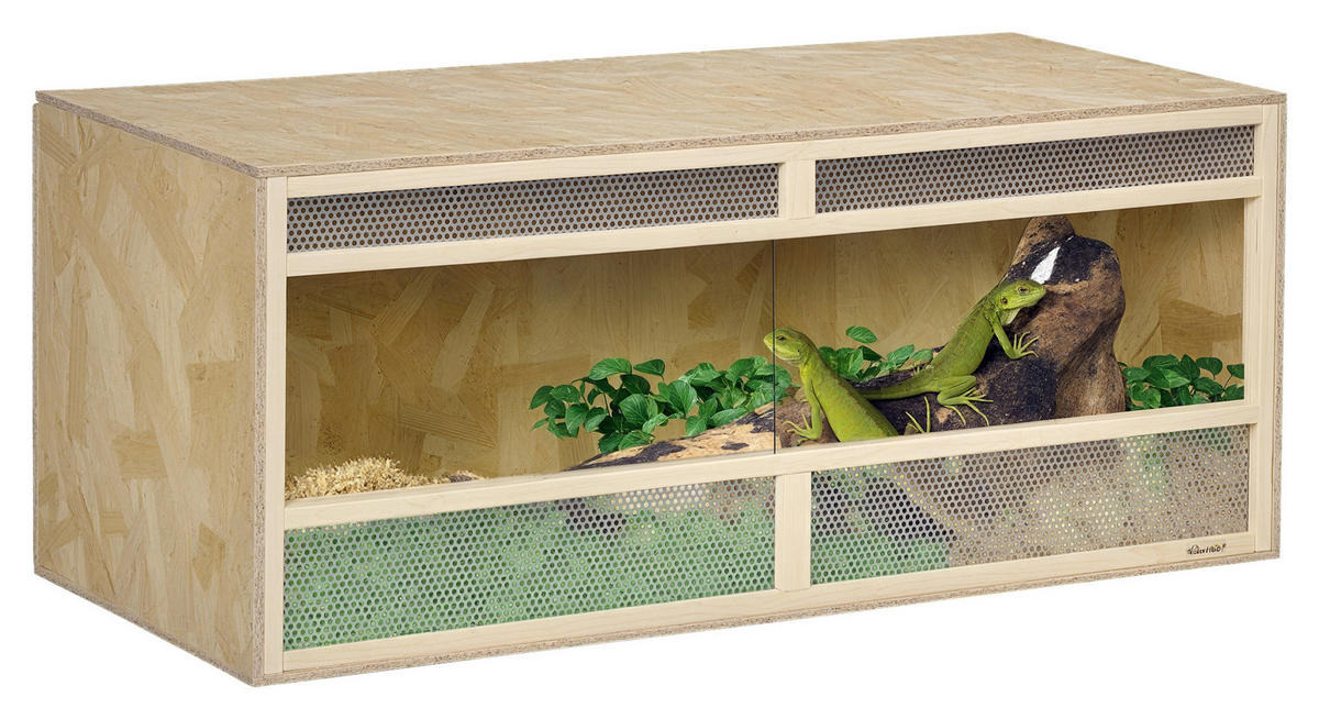 PawHut Holz-Terrarium natur Holz B/H/L: ca. 50x50x120 cm Holz-Terrarium - natur (120,00/50,00/50,00cm) - PawHut