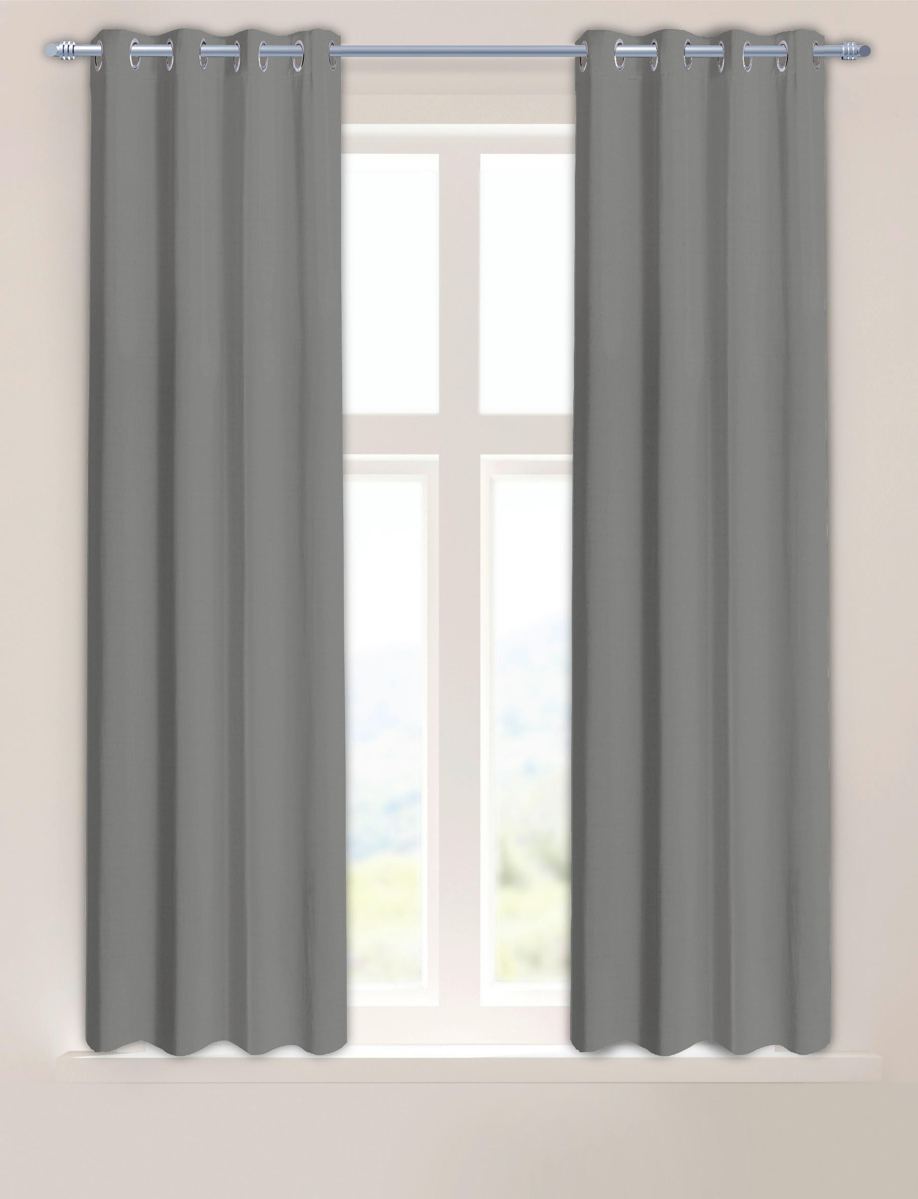 Verdunklungsvorhang Darkness silber B/L: ca. 135x175 cm Darkness - silber (135,00/175,00cm)
