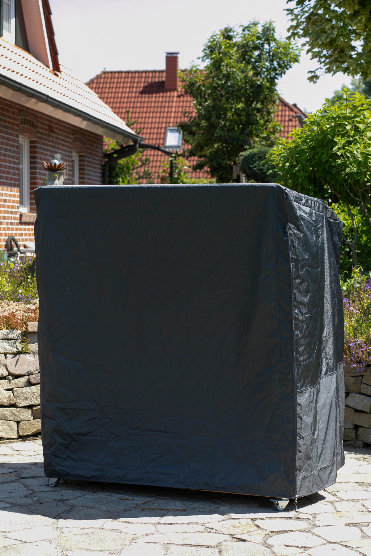 deVries Strandkorb-Schutzhaube Premium Größe "XXL" dunkelgrau Polyester B/H/T: ca. 152x165x95 cm Premium Größe "XXL" - dunkelgrau (152,00/165,00/95,00cm) - deVries