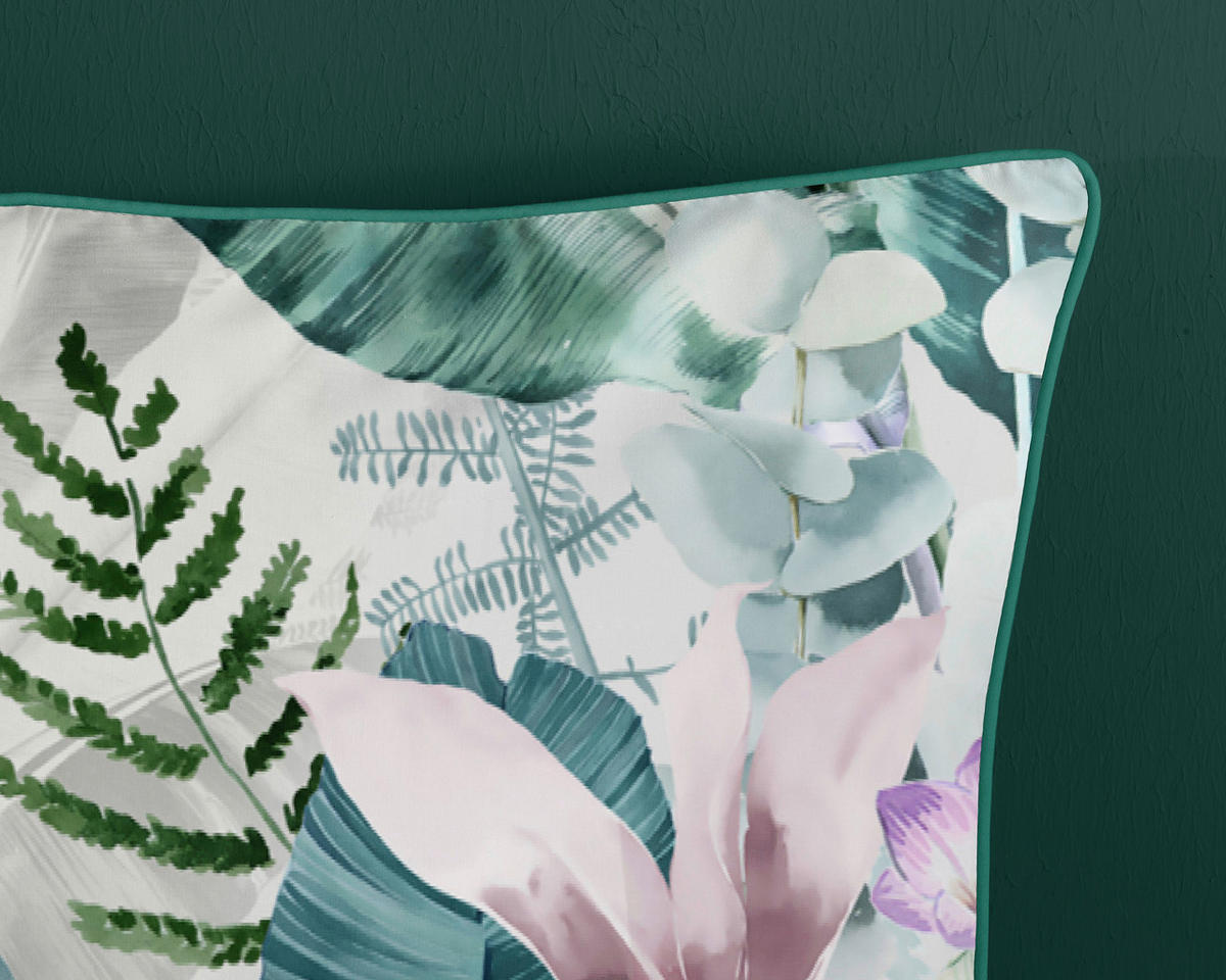 Baumwoll Bettwäsche Verdi Satin Verdi - Multi (155,00/220,00cm) - Descanso