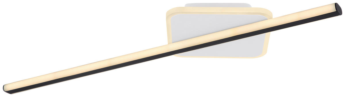 GLOBO Wandleuchte 48018-18 VANA - schwarz/Opal (22,00/69,50cm) - GLOBO
