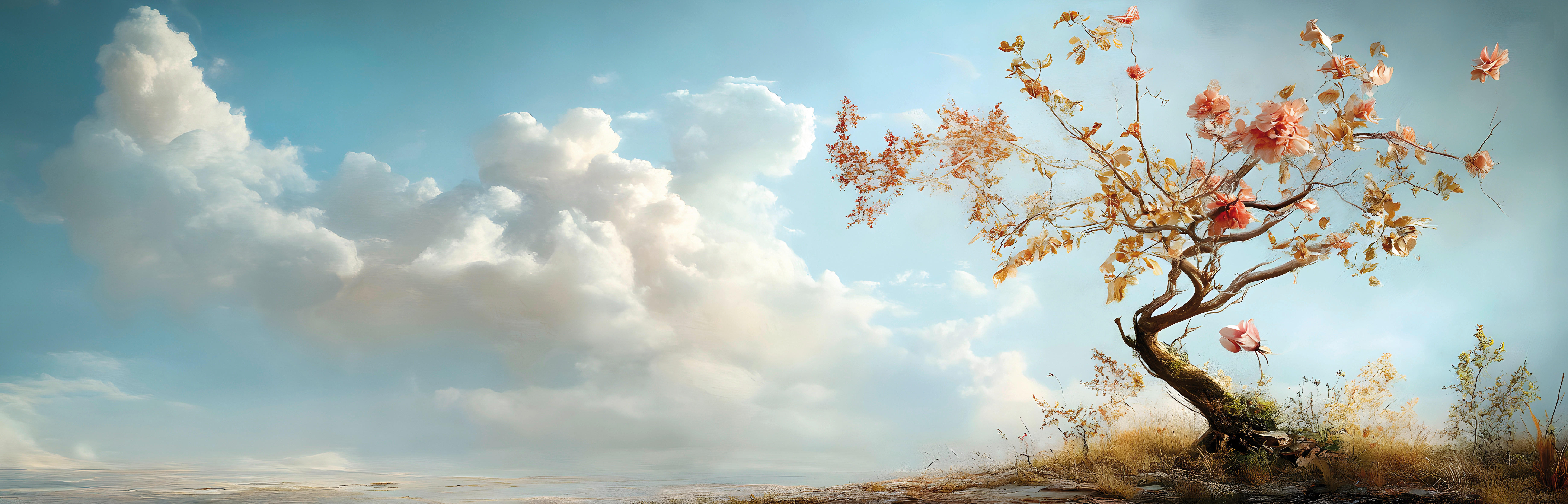 Keilrahmenbild Baum Keilrahmenbild 140x45cm