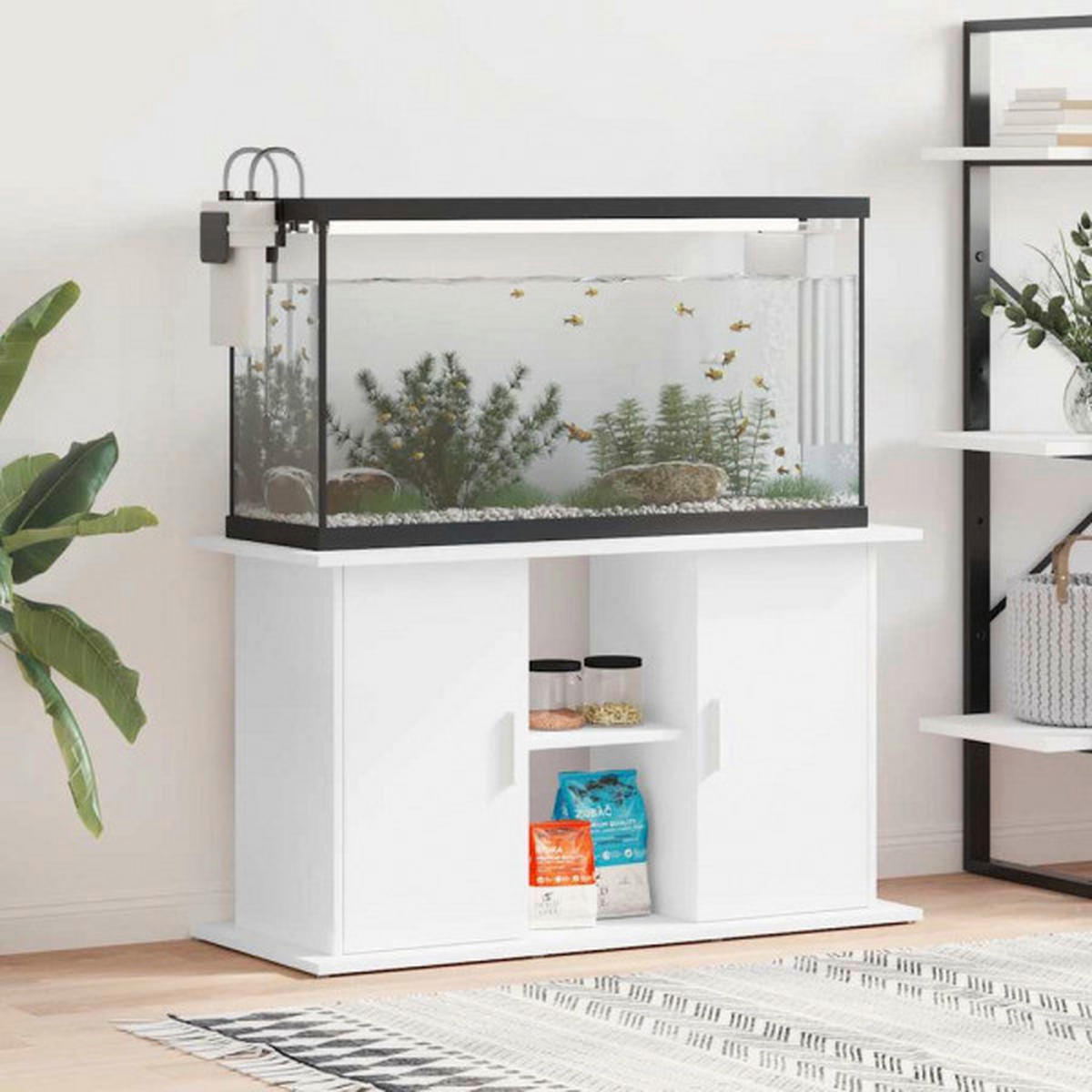 vidaXL Aquariumständer Aquariumständer - weiß (101,00/58,00/41,00cm) - vidaXL