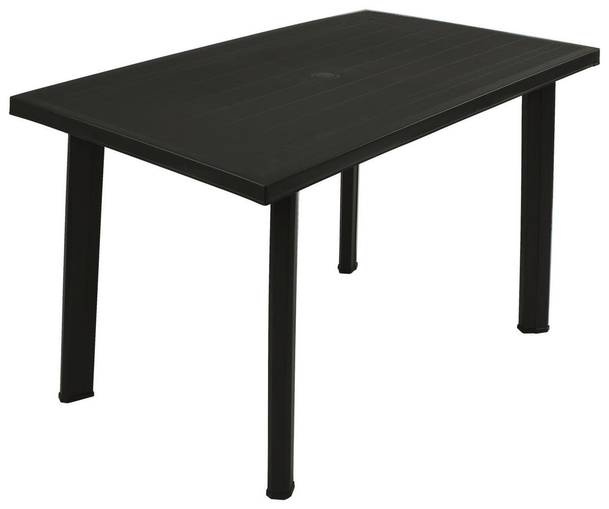 ProGarden Kunststofftisch Velo anthrazit Kunststoff B/H/L: ca. 76x72x126 cm Velo - anthrazit (126,00/76,00/72,00cm) - ProGarden