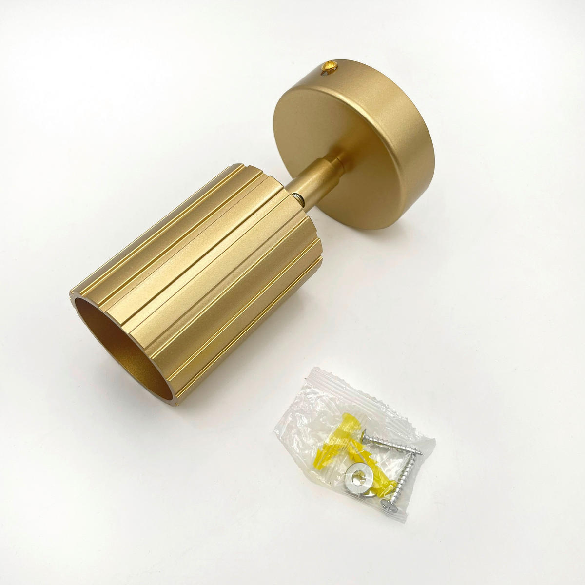 Lamkur Wandleuchte gold Stahl B/H/L: ca. 8x16x8 cm GU10 1 Brennstellen Prisma - gold (8,00/8,00/16,00cm) - Lamkur