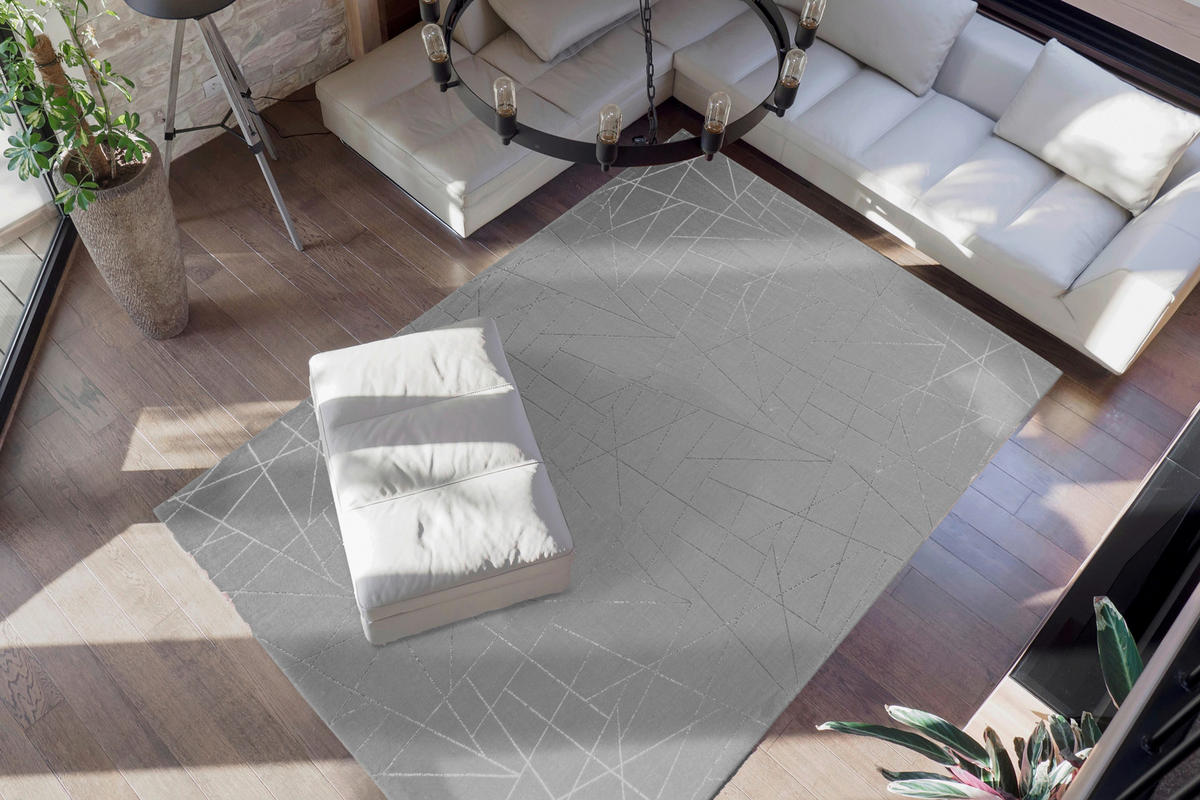 360Living Teppich Bijou taupe B/L: ca. 200x290 cm Bijou - taupe/silber (200,00/290,00cm) - 360Living