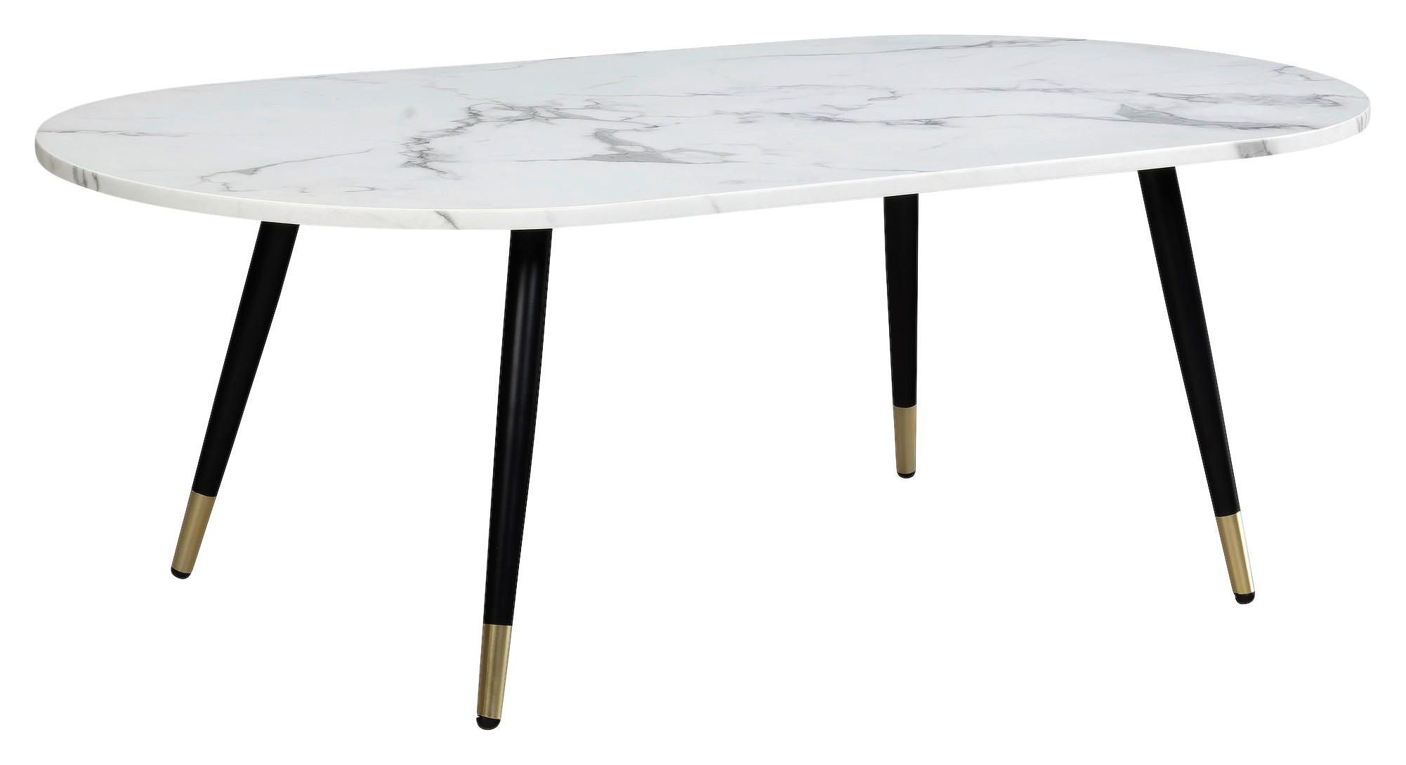Couchtisch weiß Marmor Optik B/H/T: ca. 120x42x60 cm Couchtisch - weiß (120,00/42,00/60,00cm) - Wohnling