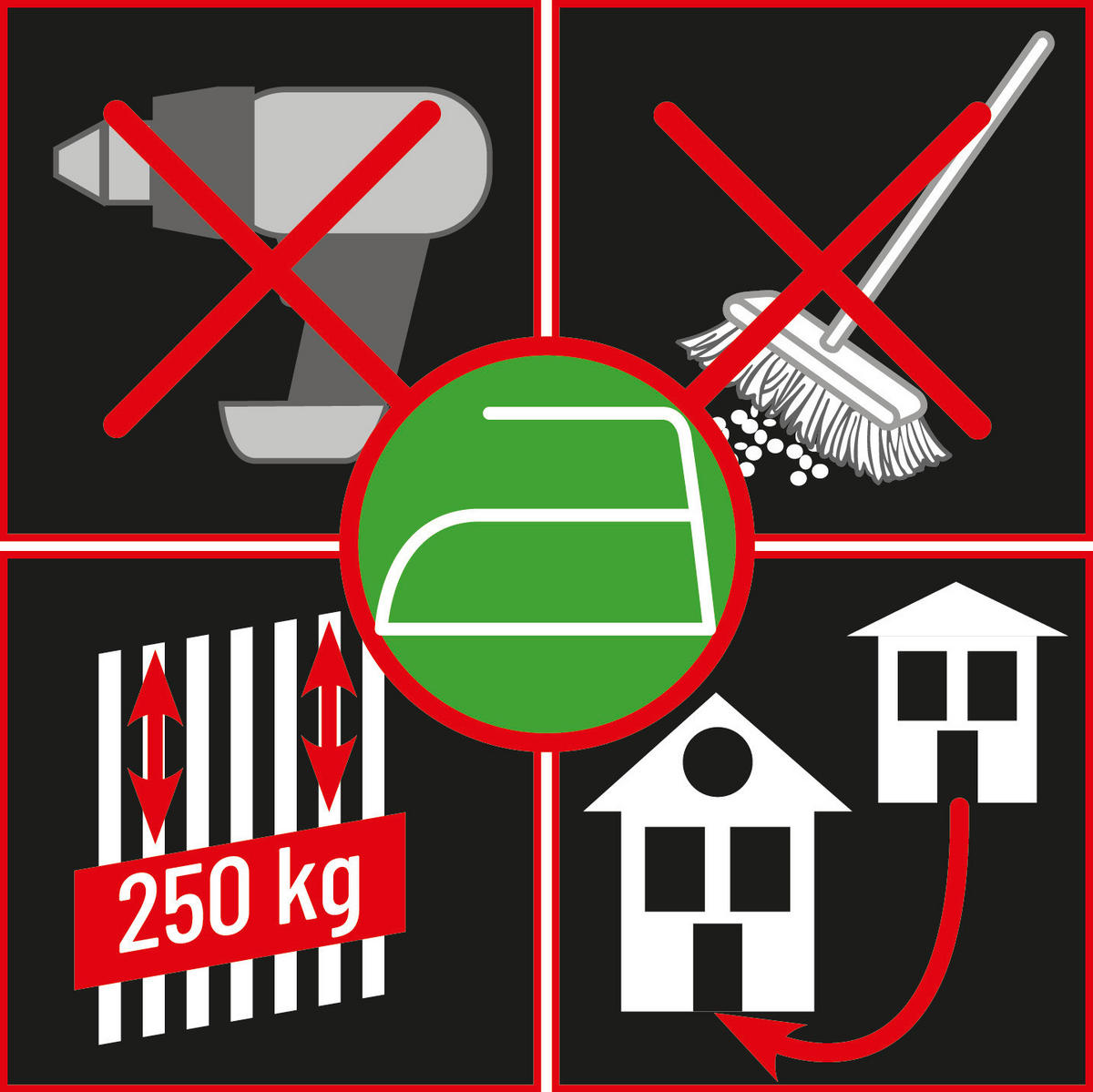 Profi-Powerpads Profi-Powerpads_für_Akustikplatte - schwarz (6,00/10,00cm)