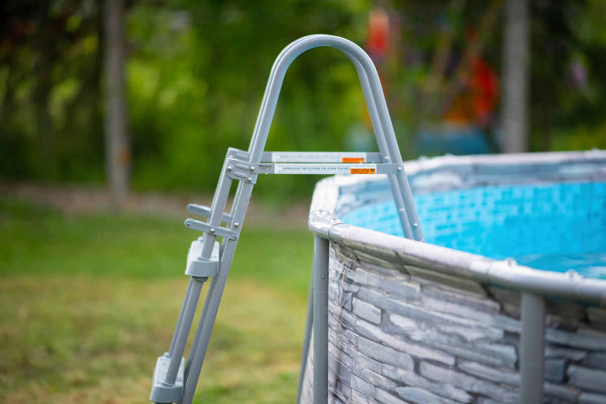 Summer Waves Poolset Elite H/D: ca. 107x427 cm Elite - grau (427,00/107,00cm) - Summer Waves