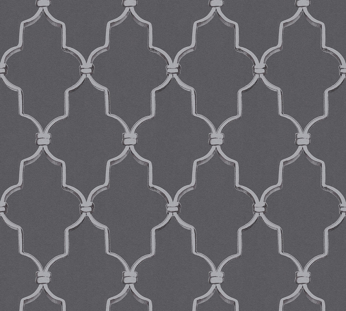 A.S.Creation Vliestapete Black & White Barock grau B/L: ca. 53x1005 cm Black & White - grau (53,00/1005,00cm) - A.S.Creation