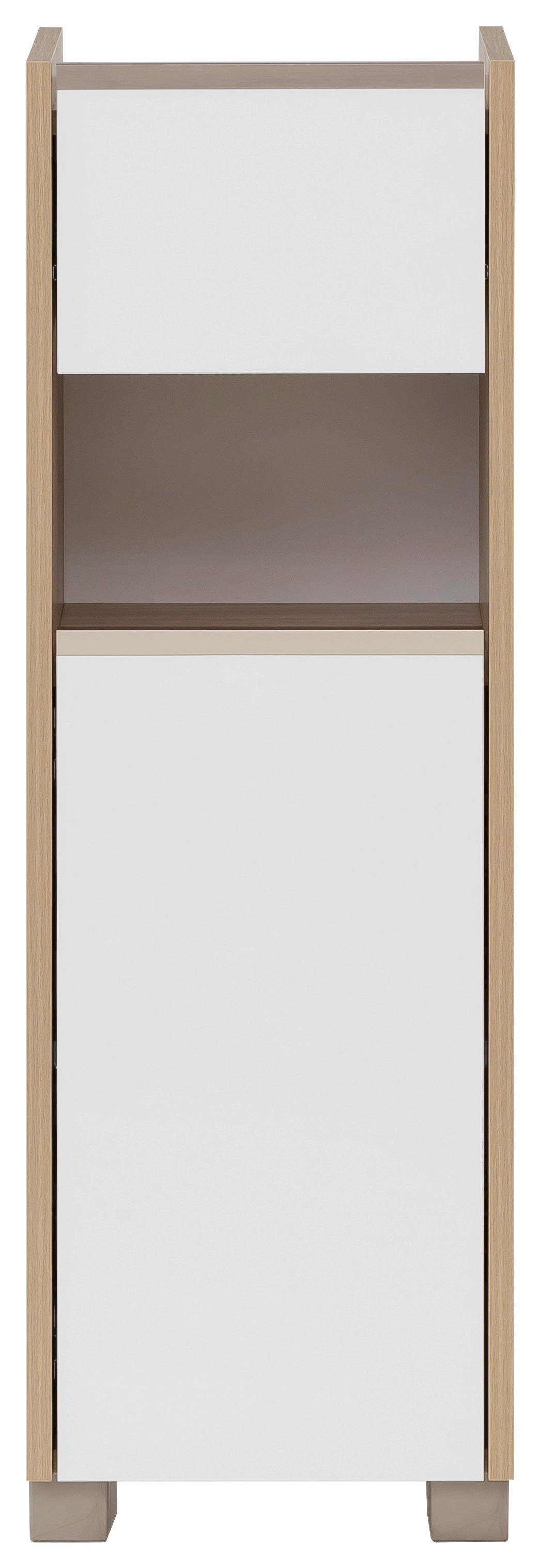 Midischrank Juba Eiche hell Nachbildung weiß B/H/T: ca. 30,2x94,7x33 cm Juba - Eiche/weiß (30,20/94,70/33,00cm) - Möbelpartner