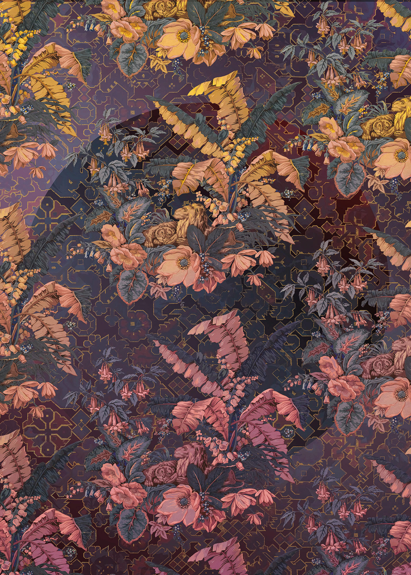 Komar Fototapete Orient Violet B/L: ca. 200x270 cm Orient Violet - (200,00/270,00cm) - Komar