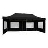 VCM Faltpavillon PROFI schwarz Polyester-Mischgewebe B/T/L: ca. 600x300x600 cm PROFI - schwarz (600,00/600,00cm) - VCM