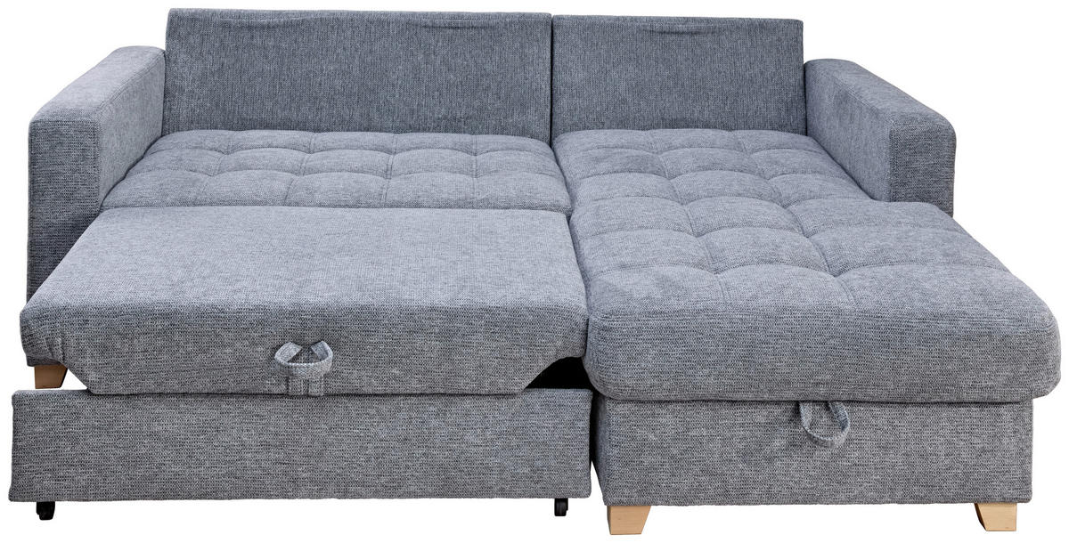 Funktionsecke Split grau Microfaser B/H/T: ca. 224x91x168 cm Split - Eiche/grau (224,00/91,00/168,00cm)