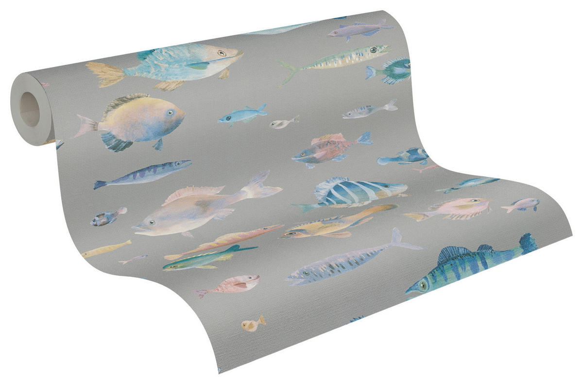 A.S.Creation Vliestapete bunt blau B/H/D: ca. 53x1005x8 cm Vliestapete - blau/bunt (8,00/1005,00cm) - A.S.Creation