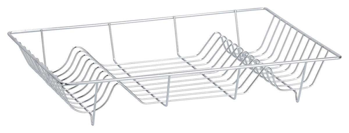 Zeller Geschirrabtropfständer weiß Metall B/H/L: ca. 32,5x9,5x48 cm Geschirrabtropfständer - weiß (48,00/32,50/9,50cm) - Zeller
