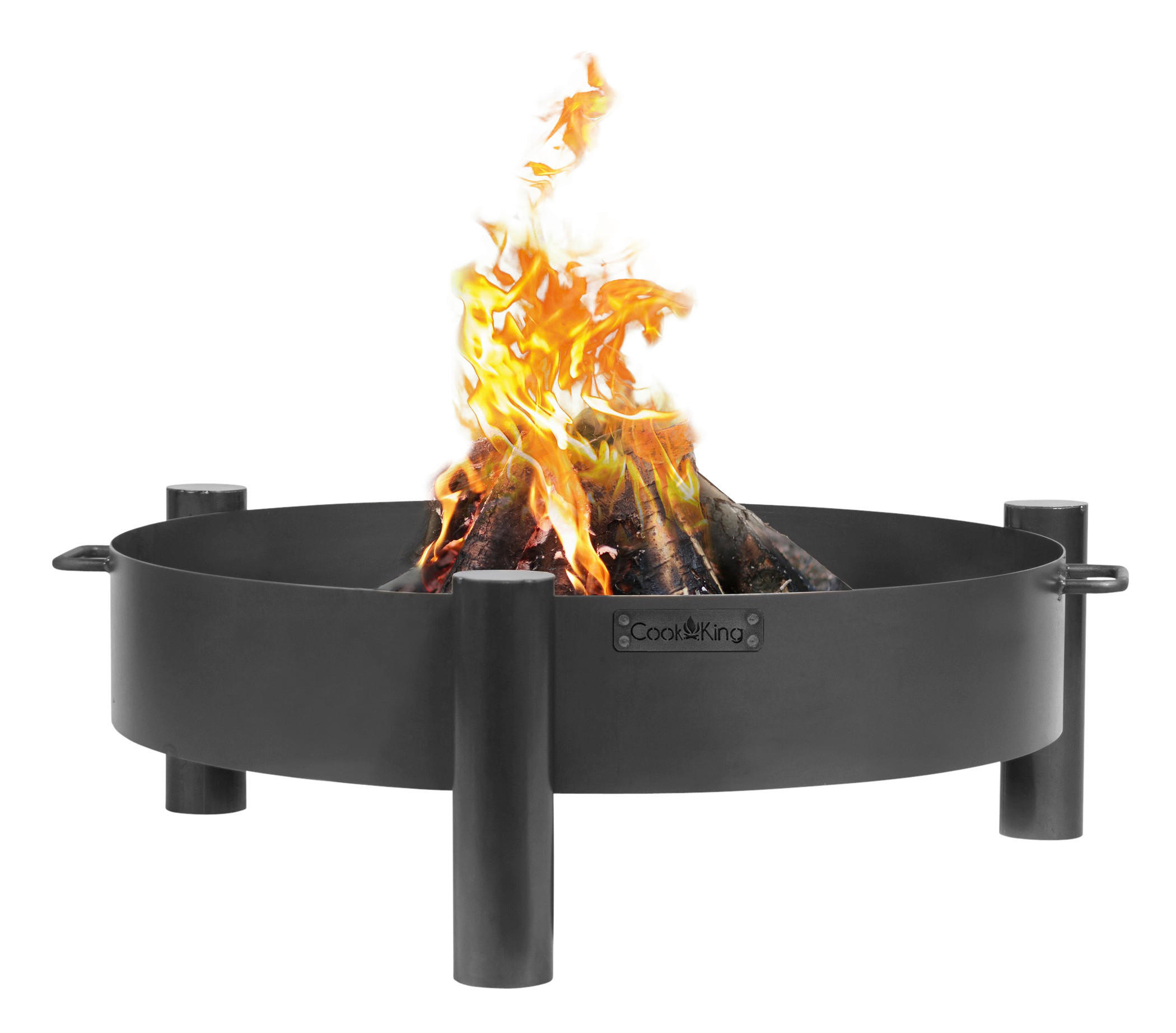 CookKing Feuerschale Haiti schwarz Stahl B/H/T: ca. 68x30x68 cm Haiti - schwarz (68,00/30,00/68,00cm) - CookKing