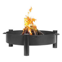 CookKing Feuerschale Haiti schwarz Stahl B/H/T: ca. 68x30x68 cm Haiti - schwarz (68,00/30,00/68,00cm) - CookKing