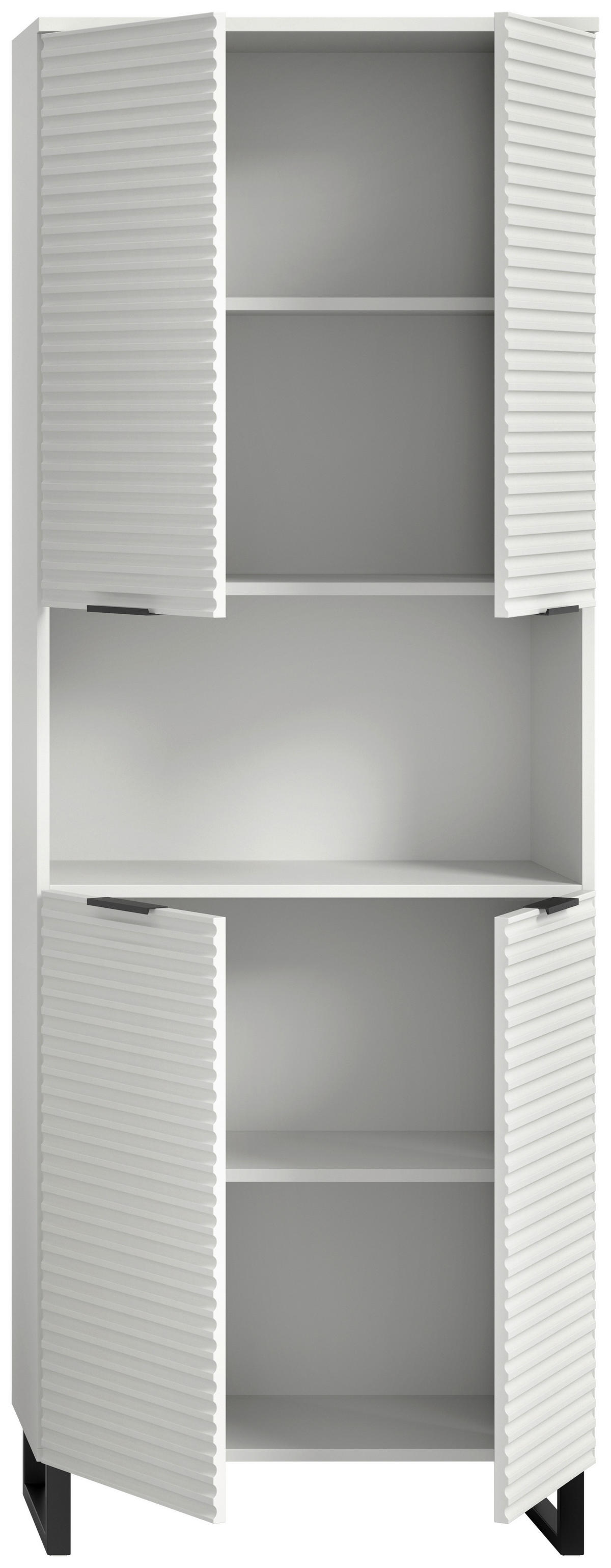 Hochschrank Riff weiß B/H/T: ca. 70x193x34 cm Riff - weiß (70,00/193,00/34,00cm) - xonox.home
