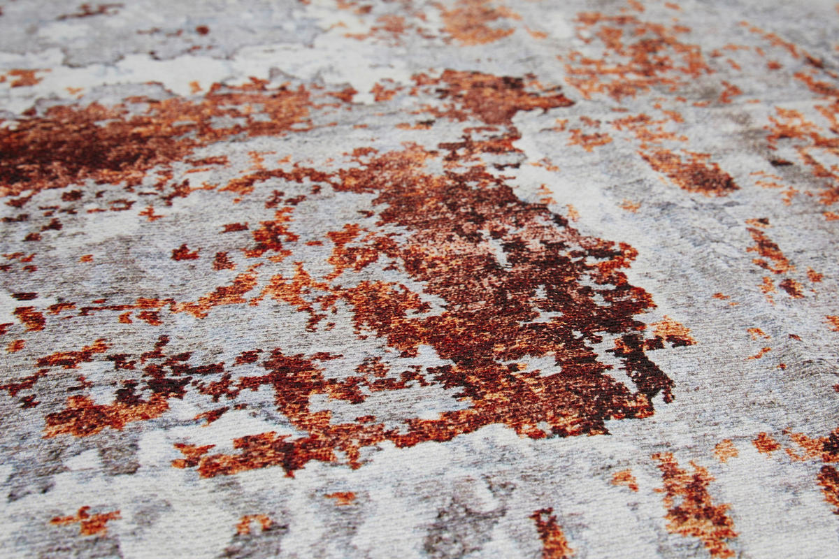 Luxor Living Teppich Lago grau B/L: ca. 160x230 cm Lago - rost/grau (160,00/230,00cm) - Luxor Living