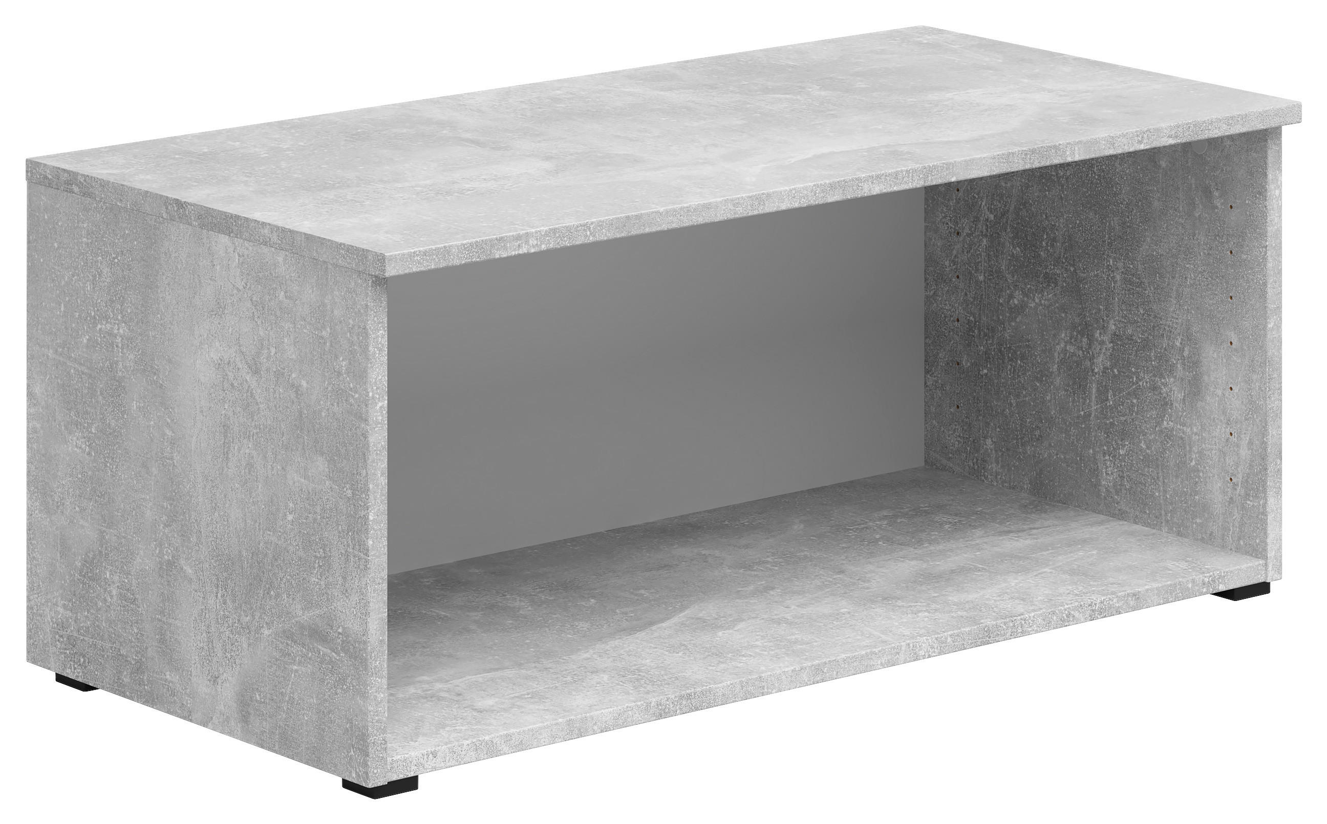 Aufsatz Multi-Stauraum Typ 21 Beton Optik B/H/T: ca. 80x35x40 cm Multi-Stauraum Typ 21 - Beton (80,00/35,00/40,00cm)