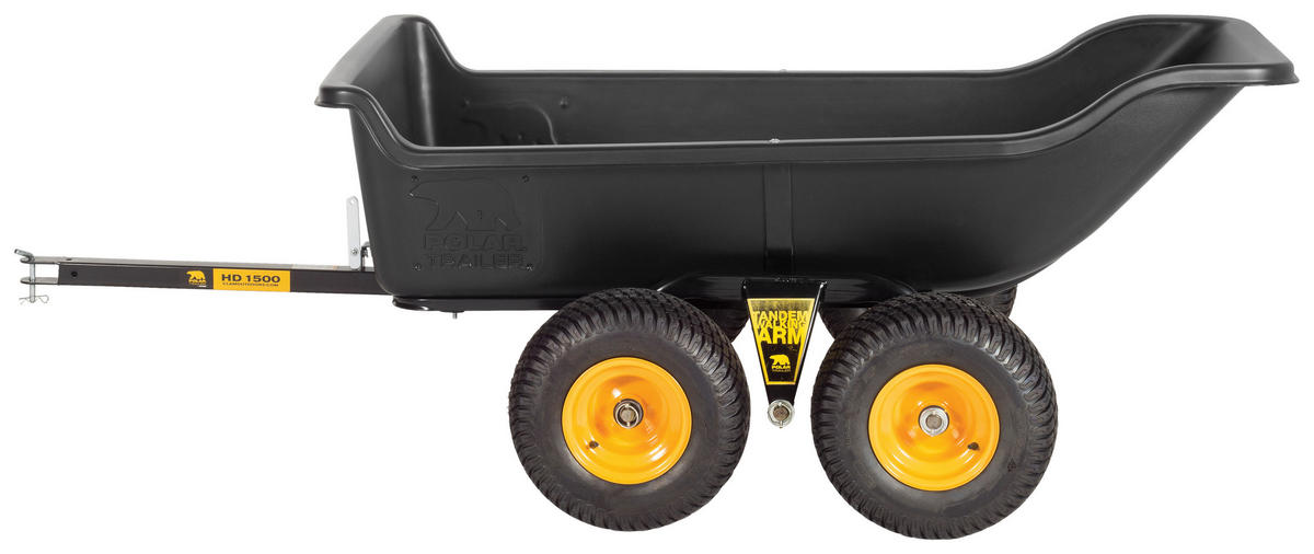 Polar Anhänger Tandem Trailer schwarz Stahl B/H/L: ca. 137x79x249 cm Tandem Trailer - schwarz (249,00/137,00/79,00cm) - Polar