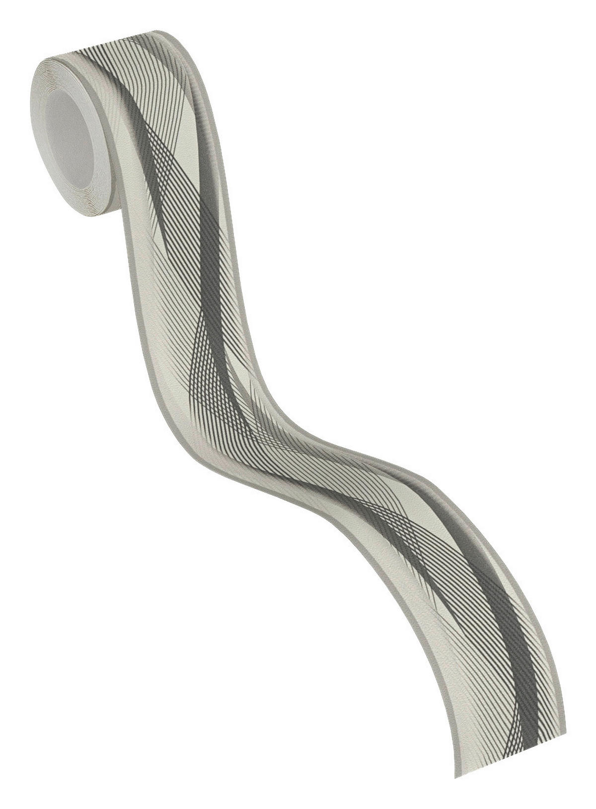 A.S.Creation Bordüre schwarz weiß B/H/D: ca. 5x500x6,5 cm Bordüre - weiß/schwarz (6,50/500,00cm) - A.S.Creation