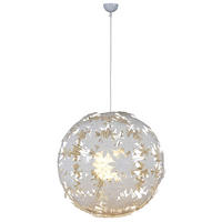 Näve Leuchten Pendelleuchte 7024423 weiß Metall Kunststoff B/H/T: ca. 55x130x55 cm E27 1 Brennstellen Flowery Meadow - weiß (55,00/130,00/55,00cm) - Näve Leuchten