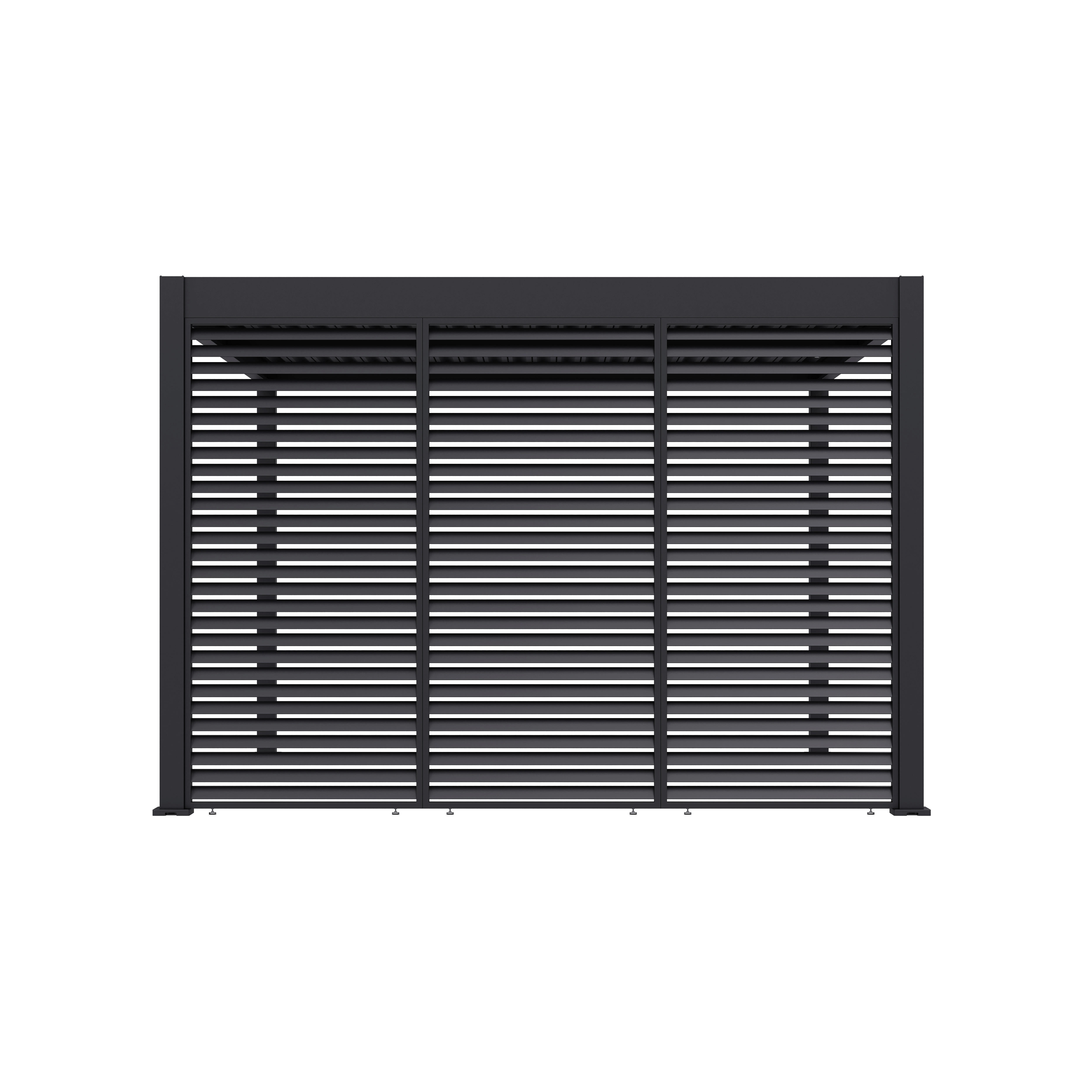 Paragon Outdoor Lamellen-Sichtschutz Grand Tuscan grau Aluminium B/H: ca. 114x234 cm Grand Tuscan - grau (114,00/234,00cm) - Paragon Outdoor