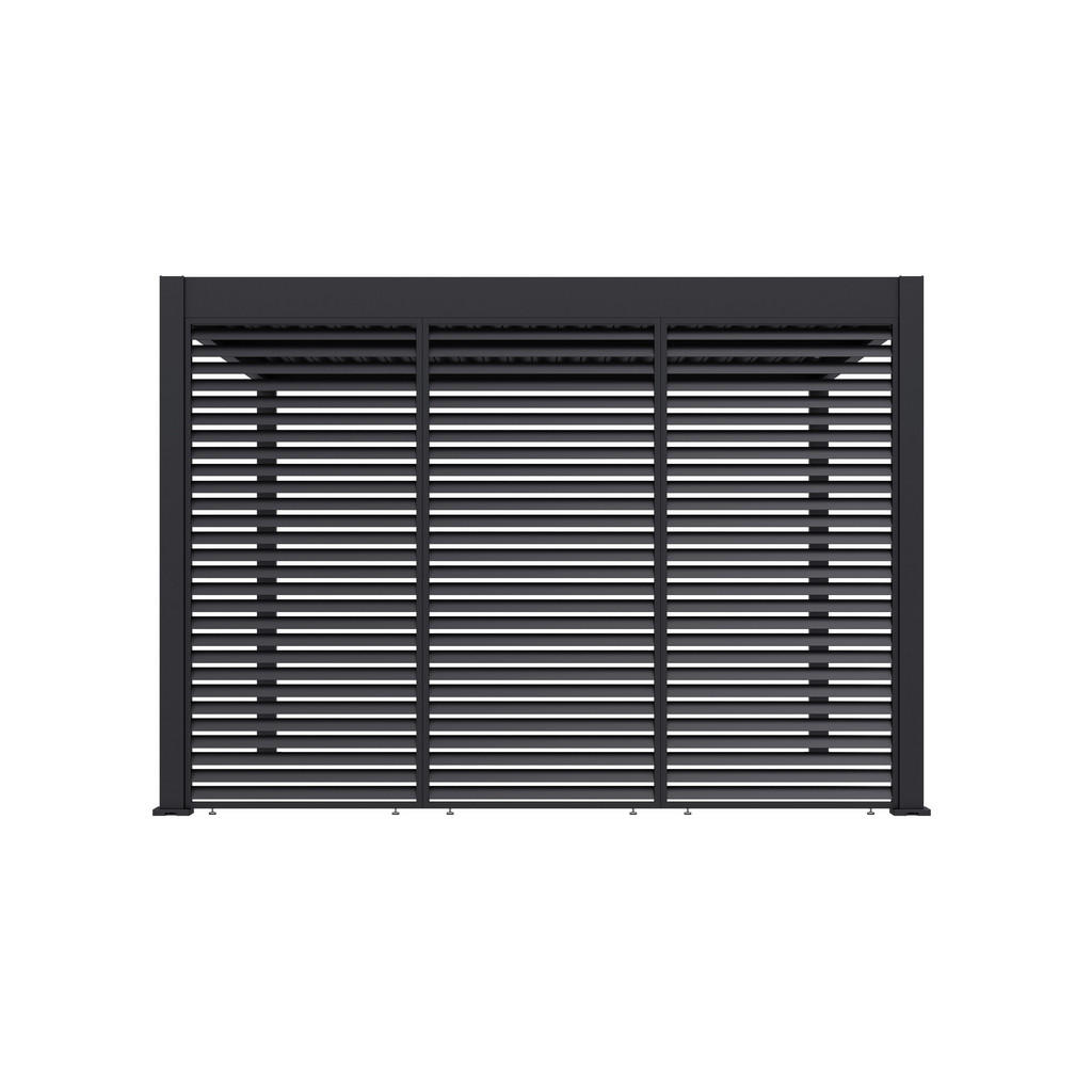 Thumbnail - Paragon Outdoor Lamellen-Sichtschutz Grand Tuscan grau Aluminium B/H: ca. 114x234 cm