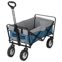 EasyMaxx Bollerwagen blau B/H/T: ca. 50x72x102 cm Bollerwagen_faltbar_EASYmaxx - blau/grau (50,00/72,00/102,00cm) - EasyMaxx
